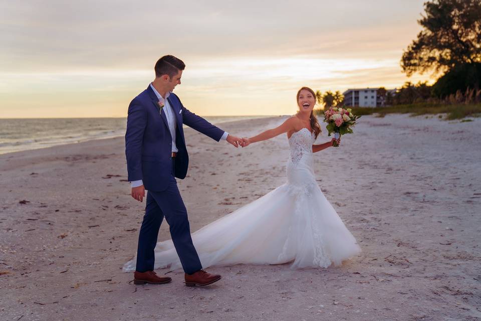 A micro beach wedding