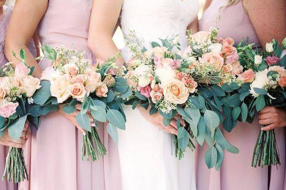 Lush pink dresses