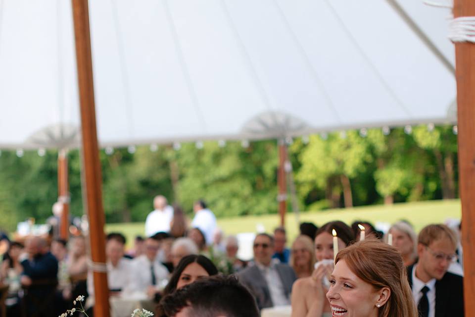 Tent option for 50-125 guests