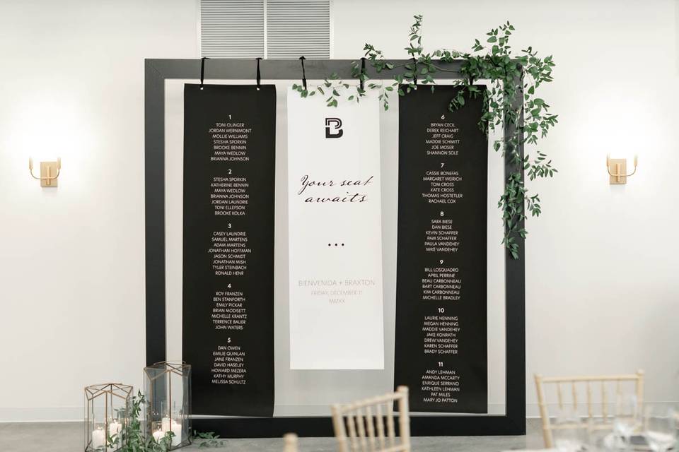 Seating chart display