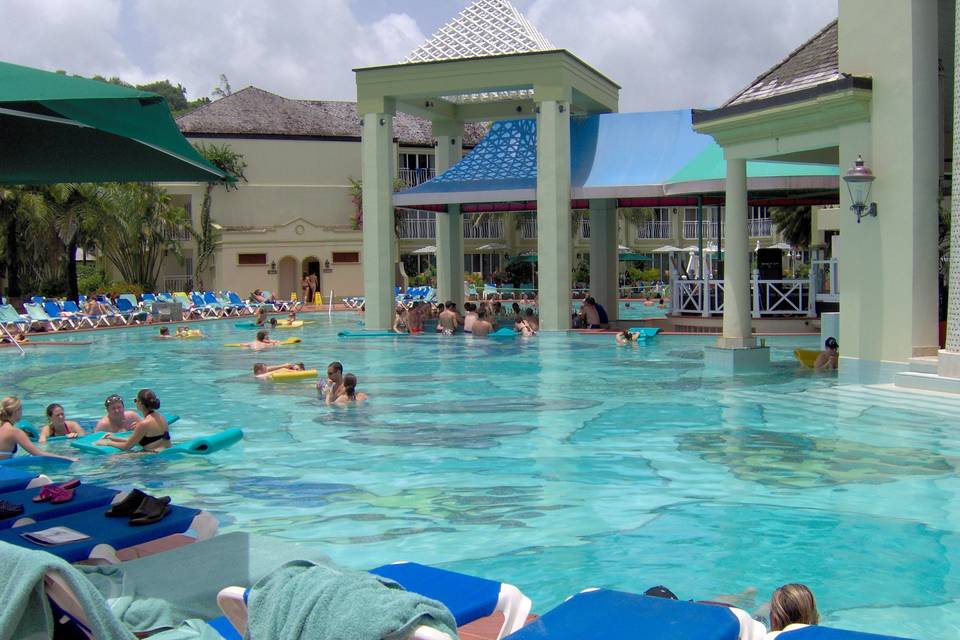 Pool lounging