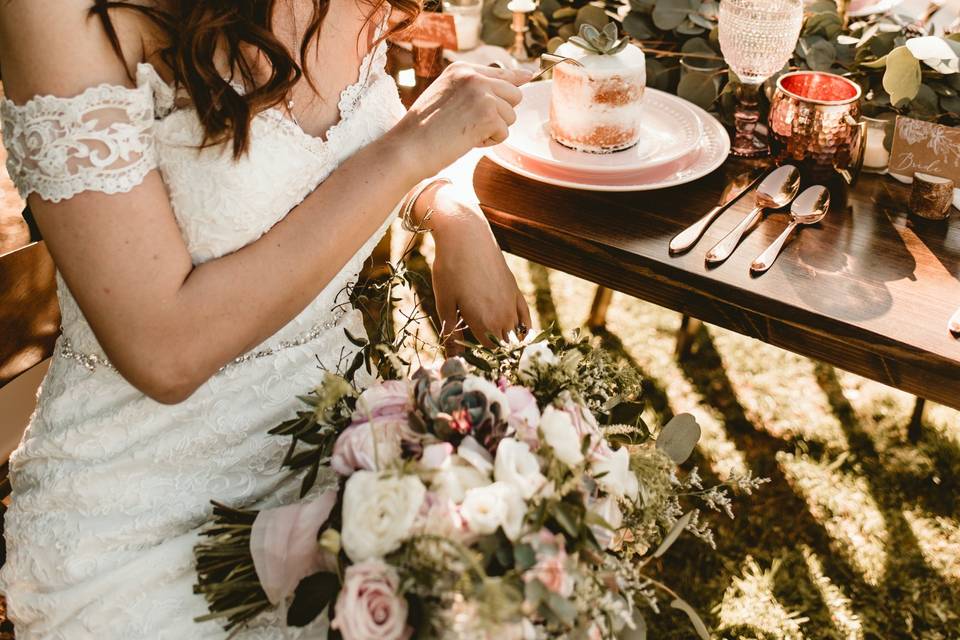 Bride in nature