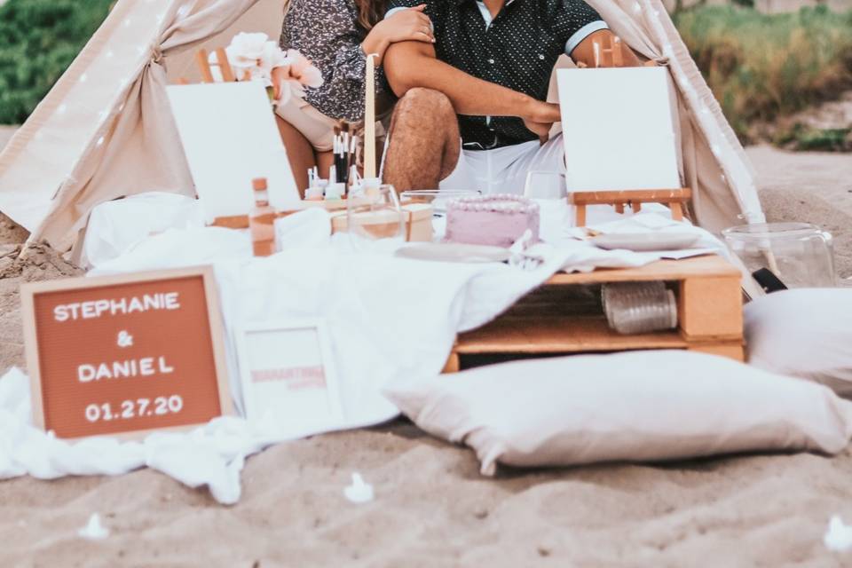 Beach Anniversary Picnic