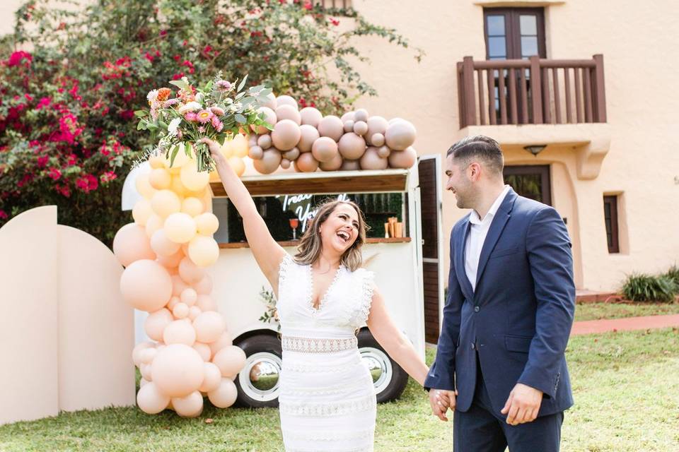 Bridal Balloon Garland