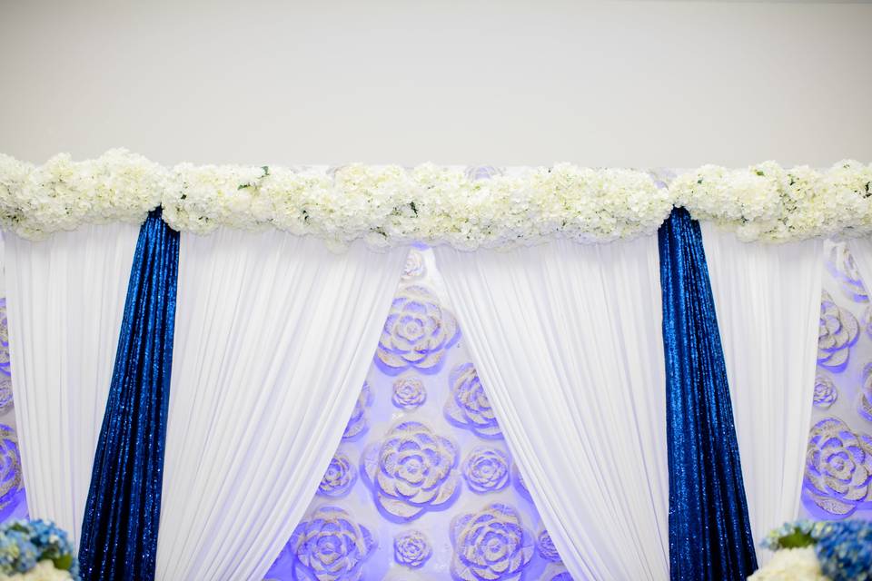 White Rose Draping