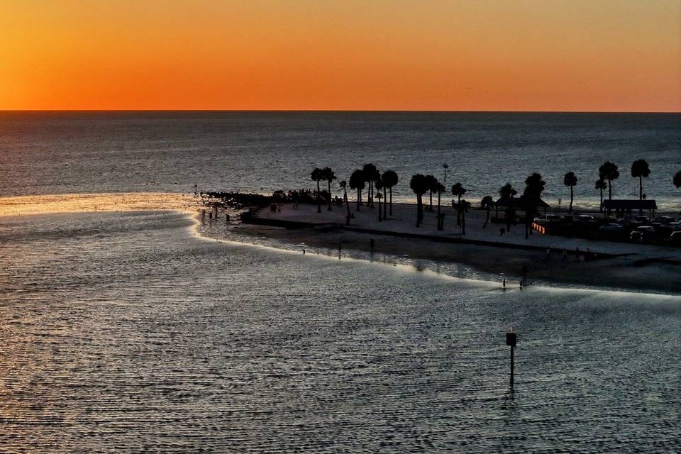 Scene at sunset