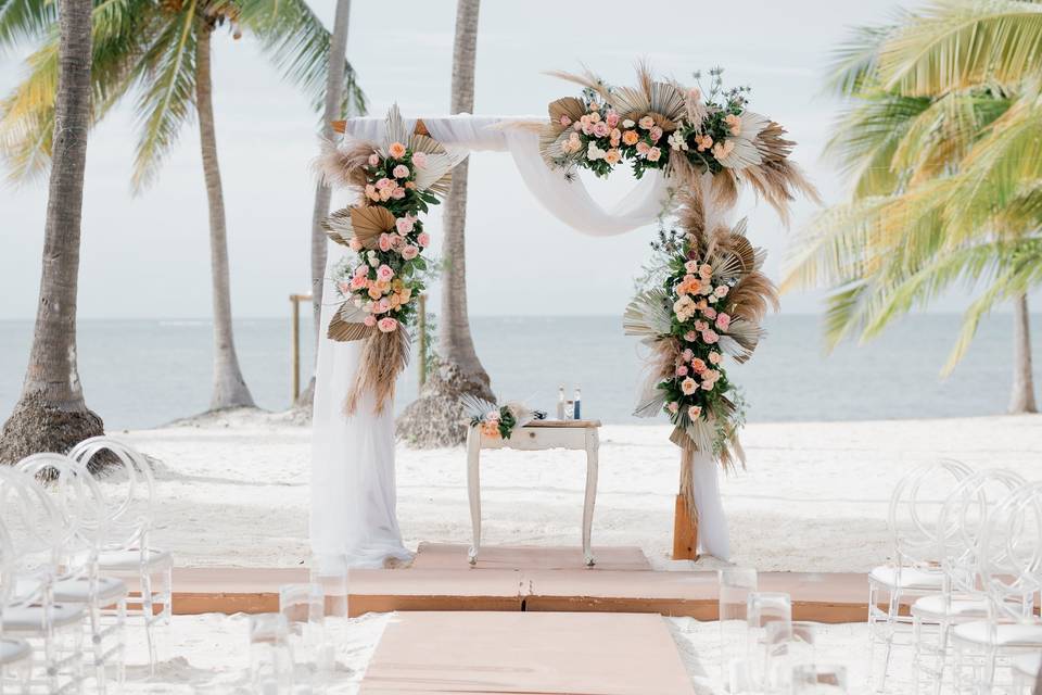 Beach wedding in Dominican