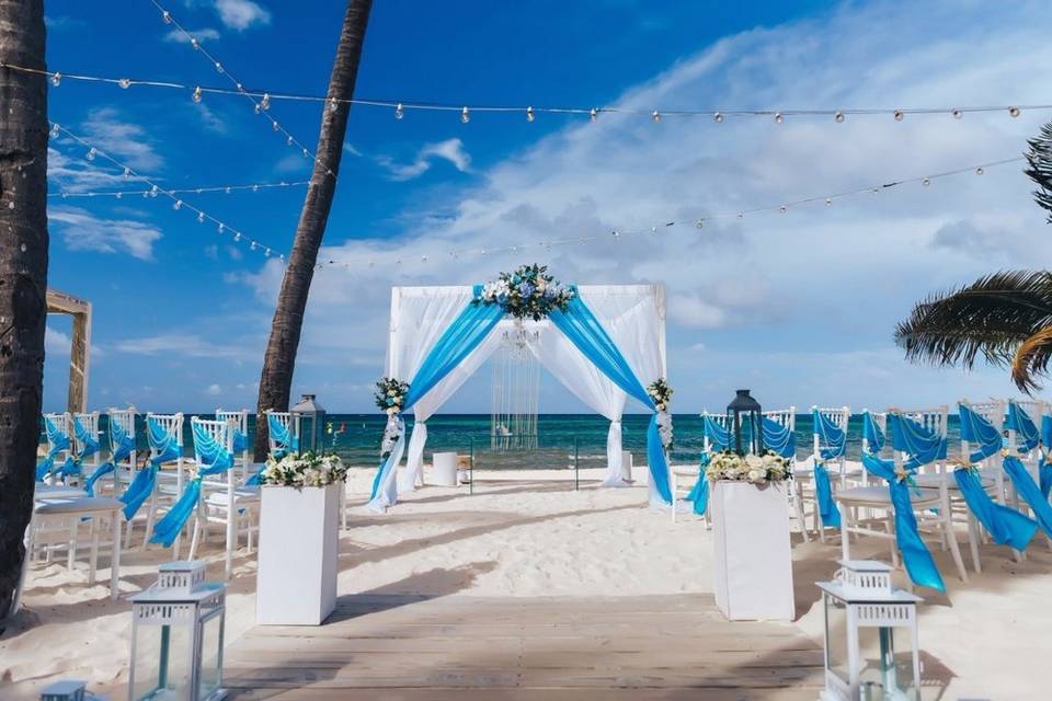 Nautical wedding in Punta Cana
