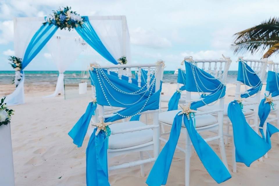 Nautical wedding in Punta Cana