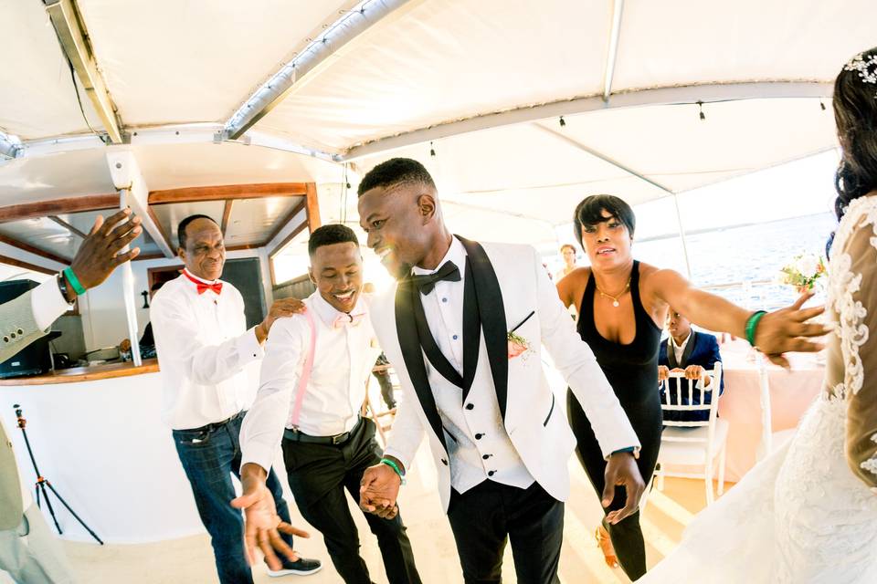 Wedding on a boat, Punta Cana