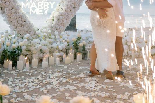 Proposal on a beach