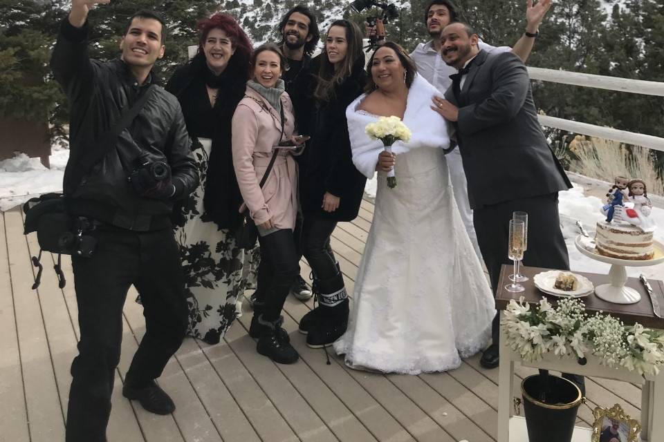 A wedding in the snow