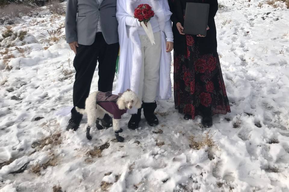 Married in the snow