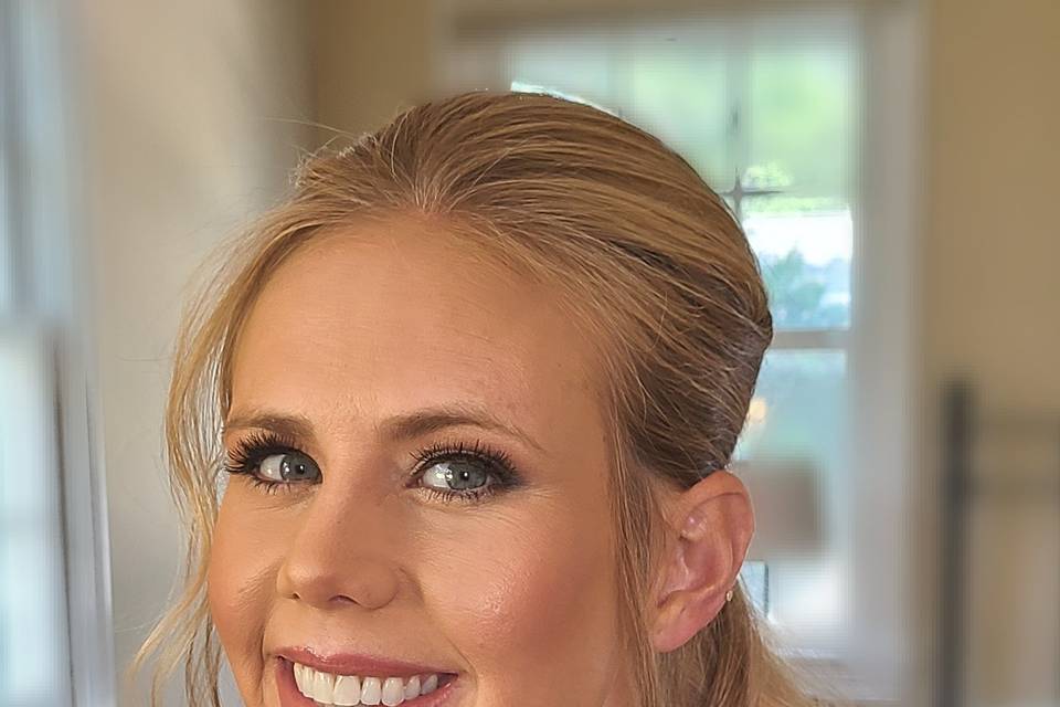 Rehearsal dinner makeup and hair