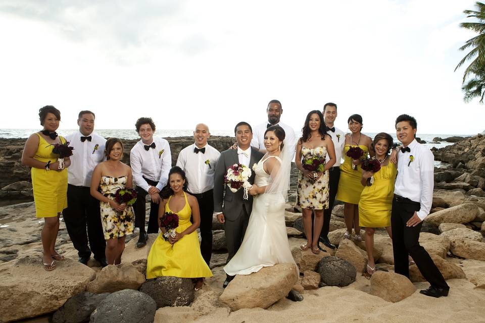 Oceanfront wedding