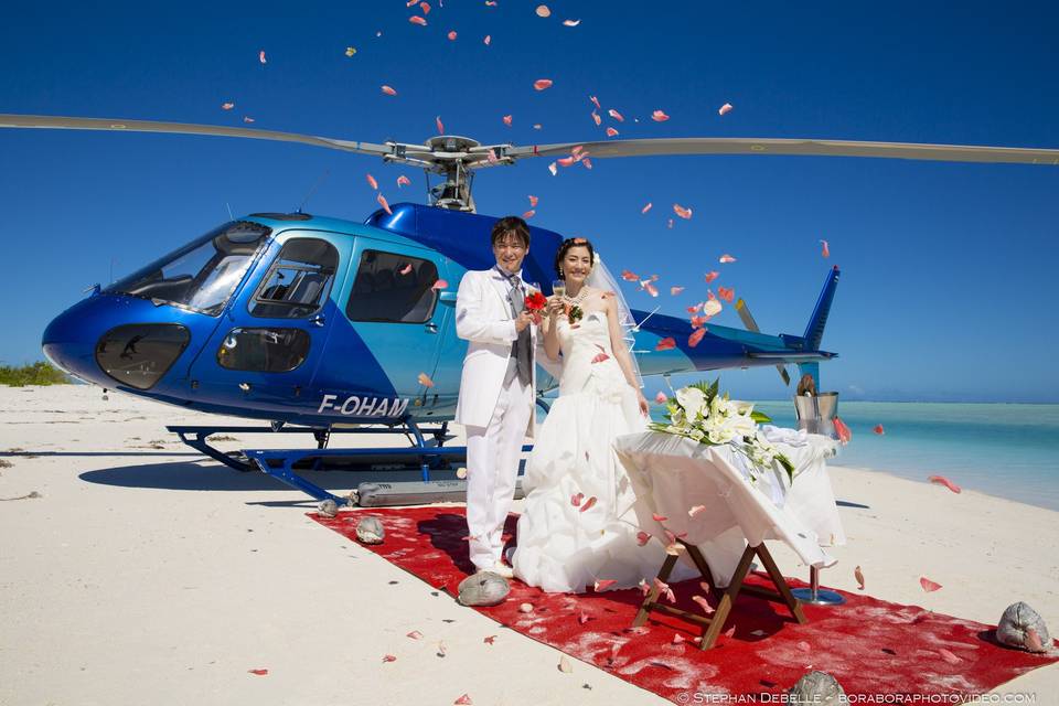 Romantic wedding in Tupai - French Polynesia