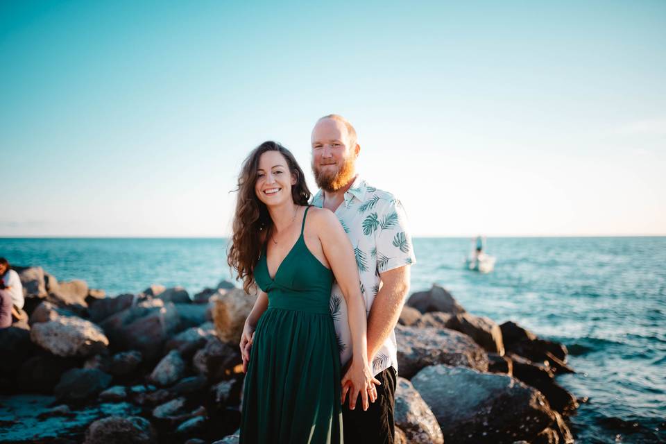 By the sea Engagement Session