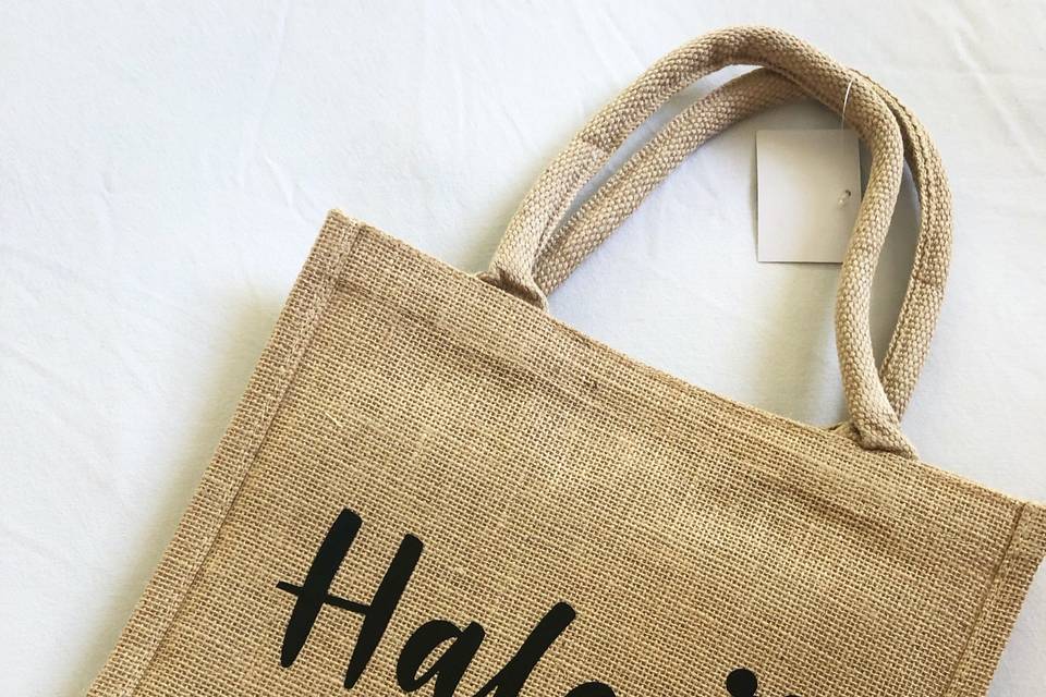 Personalized Burlap Bags