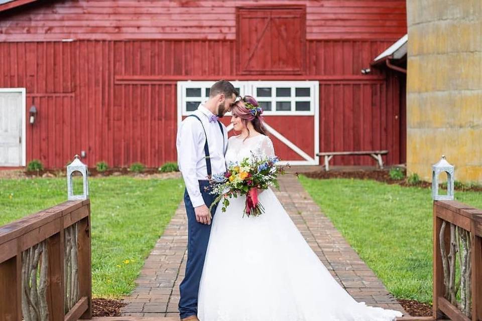 Bride + Groom, Farm Wedding