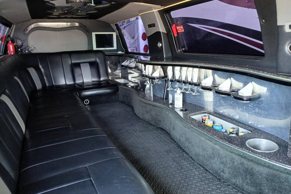 Excursion limo inside