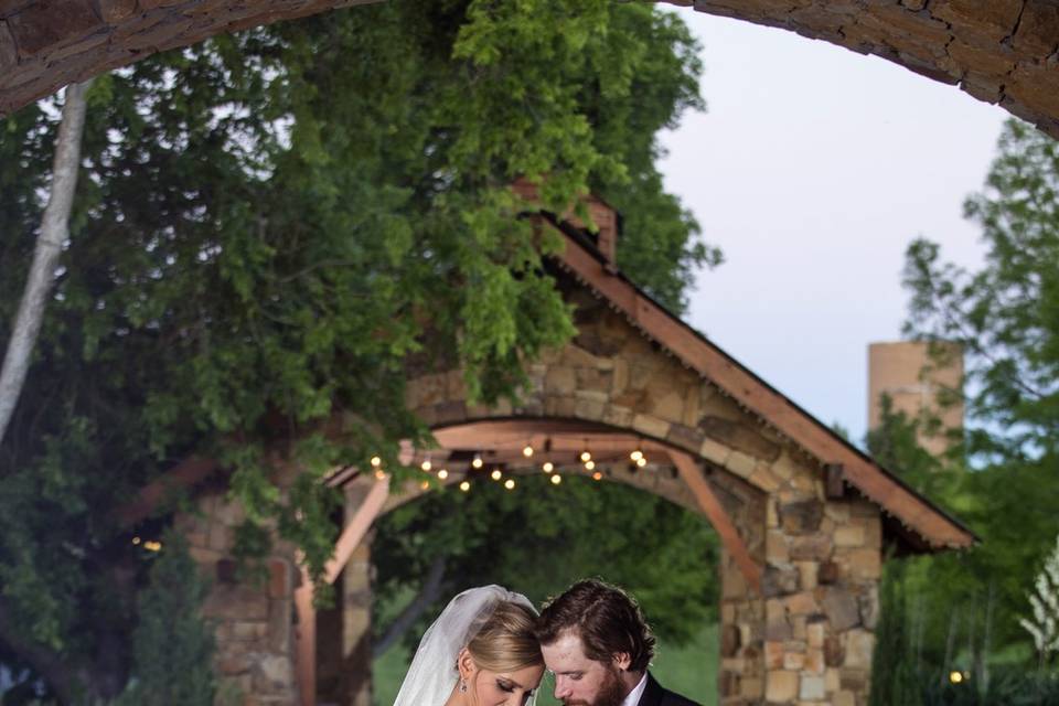 Hot pink wedding bouquet