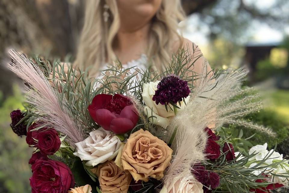 Bohemian romantic bouquet