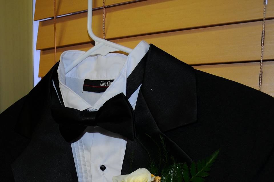 White boutonniere