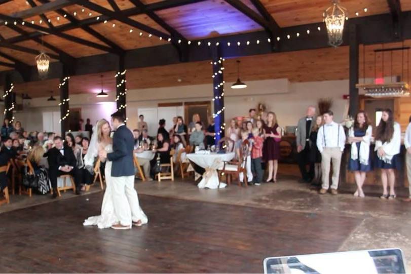 First dance at White Oaks Barn