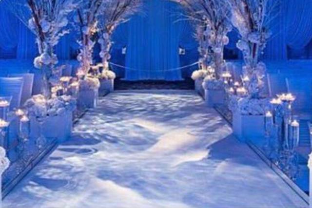Winter wonderland ceremony