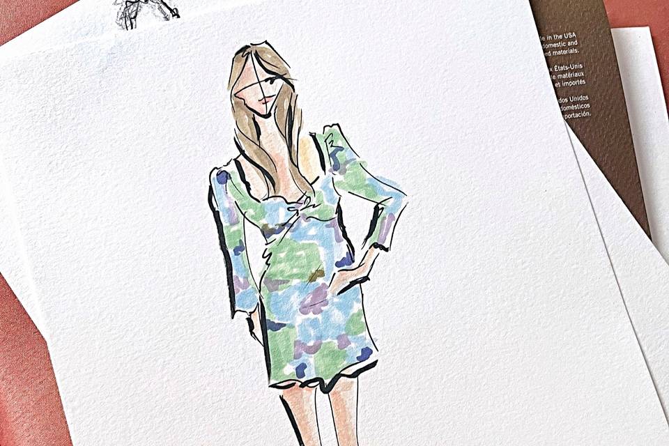 Live fashion sketch