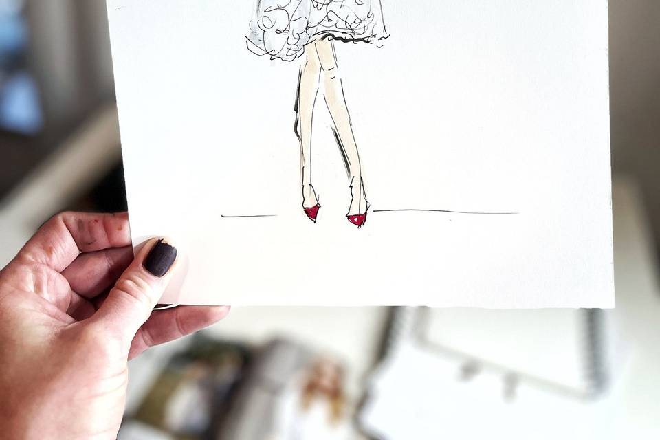 Live fashion sketch