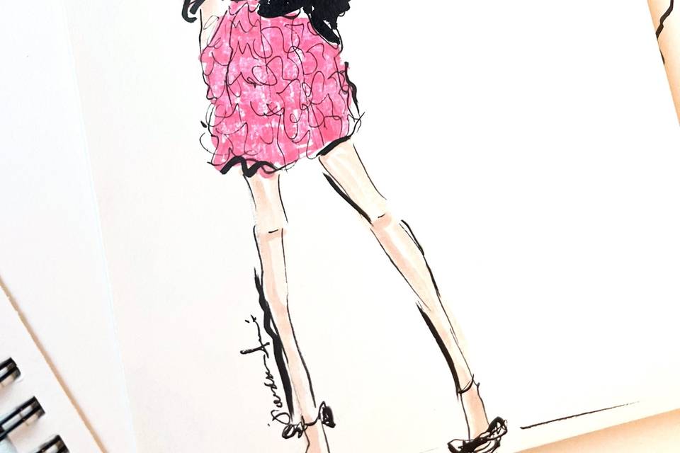 Live fashion sketch