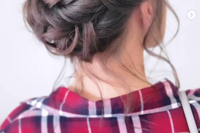 Soft elegant updo