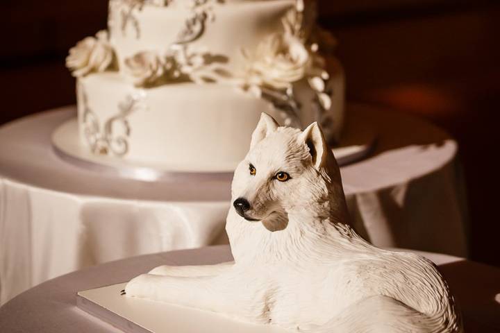 Carved Wolf Groom's Cake