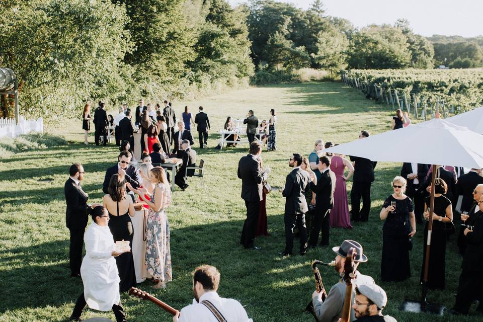 Ceremony under the trees