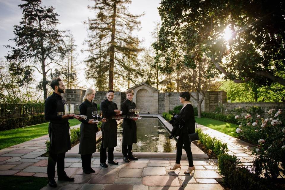 Wedding outside in the fall