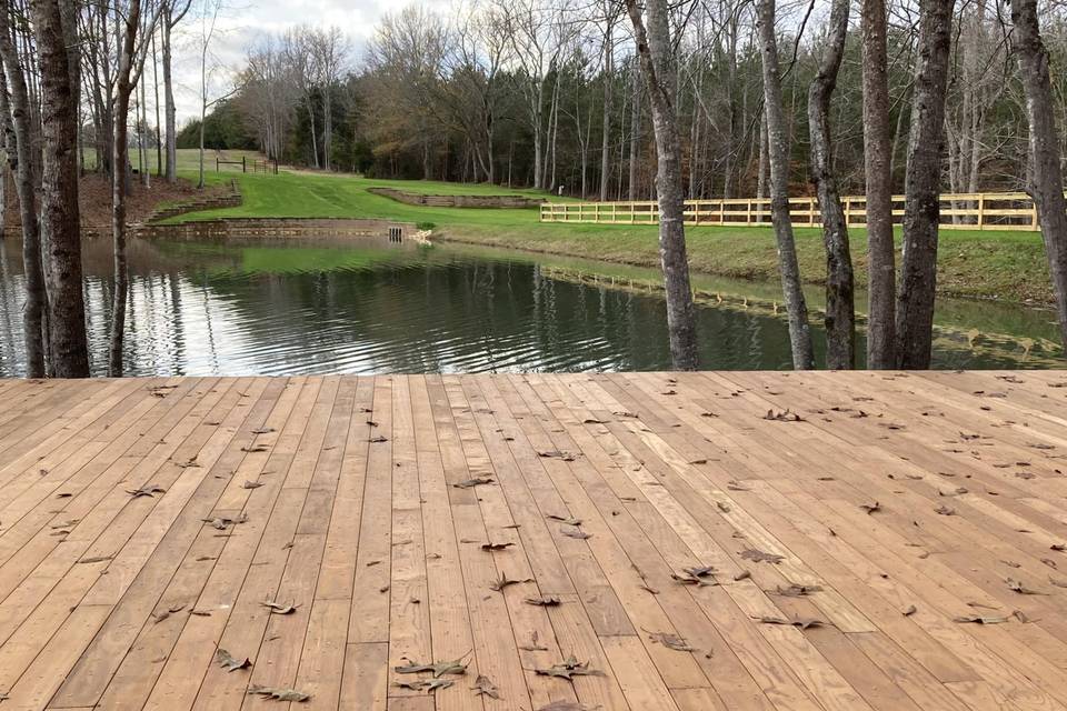 30'x50' lakeside deck
