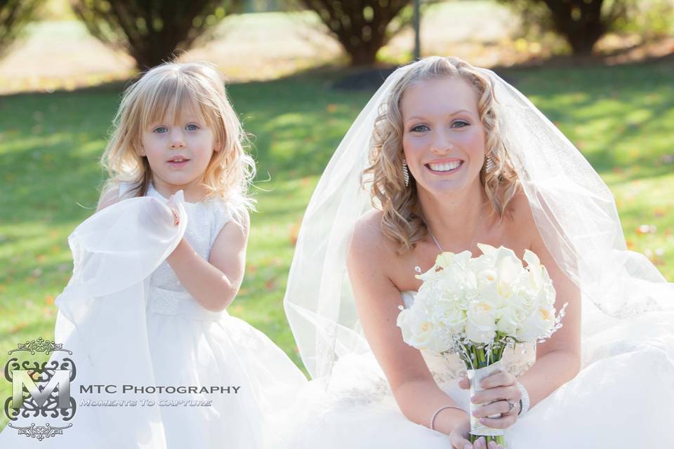 Bride and kid