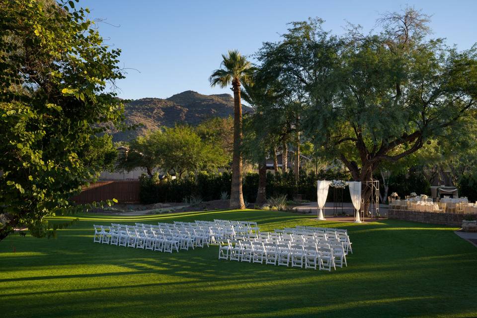 Outdoor ceremony