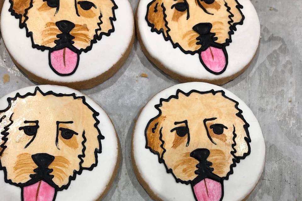 Grooms Dog Shortbread Cookies