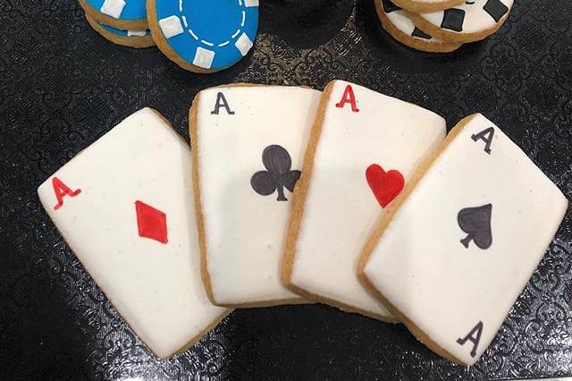 Poker Decorated Shortbread