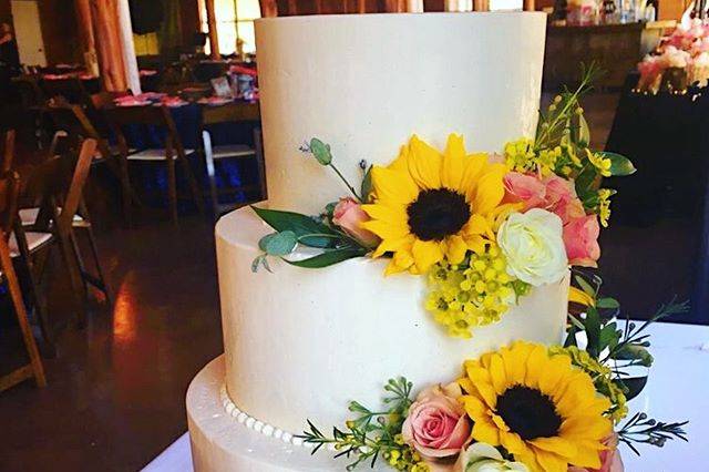 Buttercream and flowers