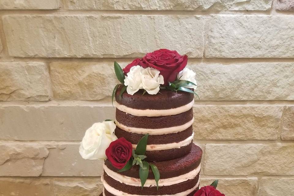 Naked Red Velvet and Flowers