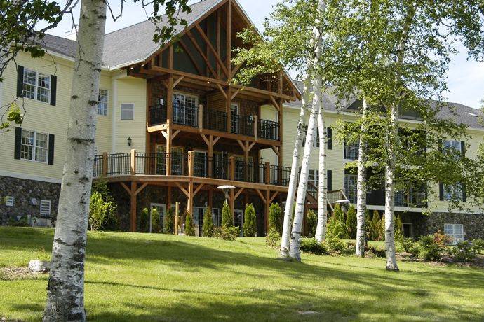 Backyard view of the Mountain Edge Resort and Spa