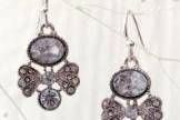 Beautiful Deco heirloom earrings with hand cut CZ that sparkle like the real thing !