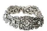 Vintage deco bracelet will add syle and sparke on your special day