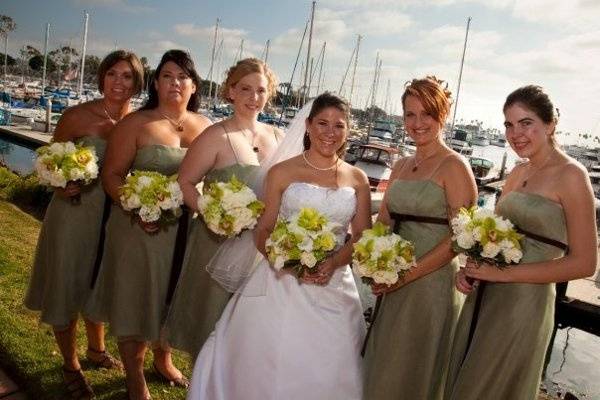 The bridal party - Morena Village