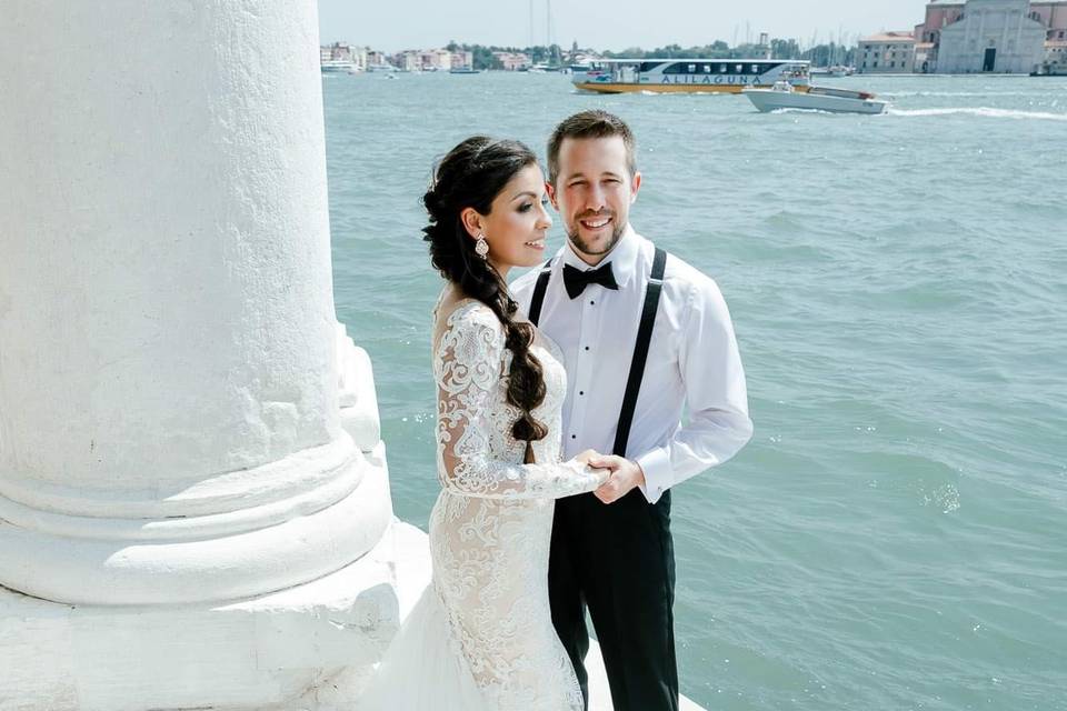 Bride & groom venezia