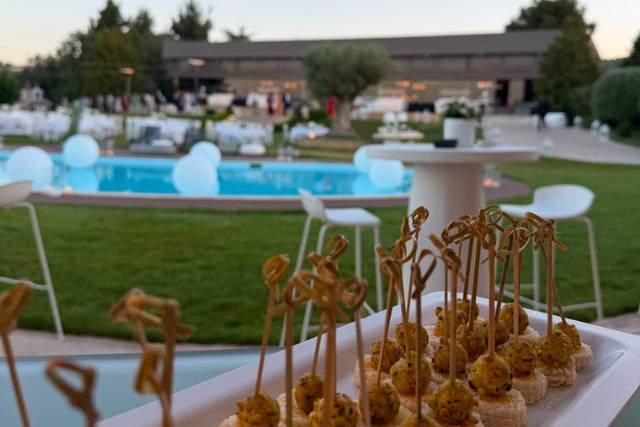 Welcome drink by the pool