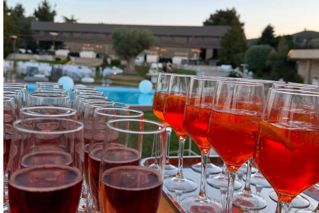 Cocktails by the pool